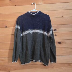 Women's Dressbarn Wool Blend Grandpa Core Plus Size Winter Turtleneck Sweater 1x